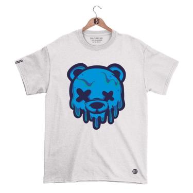 Imagem de Camiseta Máfia club Gola Redonda Estampa URSO XX 2 Streetwear fio 30.1 Penteado.