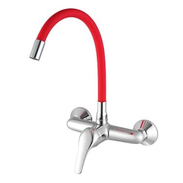 Imagem de Monocomando Para Cozinha Bica Moldável 7006 Vega Meber Meber Vermelho