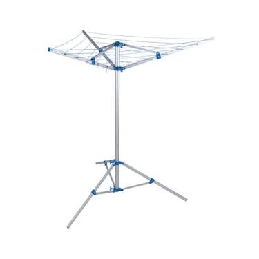 Imagem de Varal de Chão Parabólico Mor 006052 em Alumínio - Prata/Azul