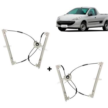 Imagem de Par Maquina Vidro Hoggar 207 4p Diant 2008... Manual