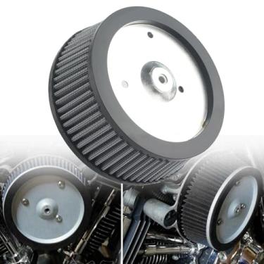 Imagem de FINMOKAL Big Sucker High Flow Stage 1 Filtro de Ar Vermelho Admissão Apto para Harley Dyna Super Glide Gray Para Dyna 1999-2017 para Softail 2000-2015