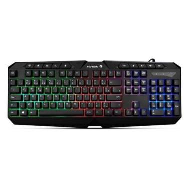 Imagem de Teclado Gamer Multimidia Spider Black Preto Fortrek