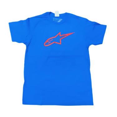 Imagem de Camiseta Alpinestars Ageless Classic Azul Vermelho