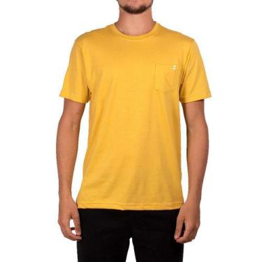 Imagem de Camiseta Rip Curl Plain Pocket Masculina Amarelo