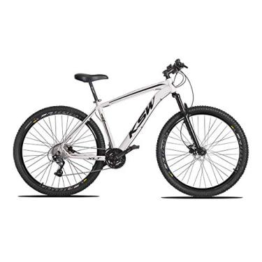 Imagem de Bicicleta 29 KSW 2x9V Pedivela Shimano F Hidráulico k7 Trava,21,Branco Preto