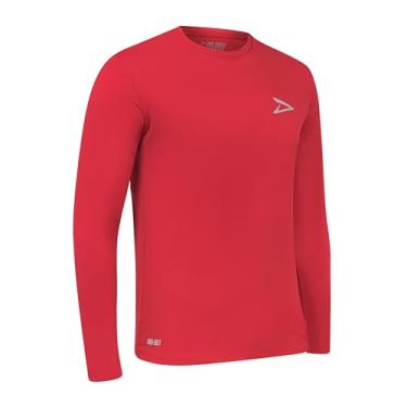 Imagem de Camiseta Z Ultra Manda Longa Proteção UV 50+ Dial Cyclo - Masculina (BR, Alfa, GG, Regular, Vermelho)