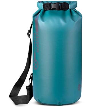 Imagem de Saco Seco OutdoorMaster – Bolsa Impermeável – Acessórios Kayak Mochila Impermeável para a Praia, Rafting, Pesca, Caiaque, Natação, Presentes de Barco para Homens e Mulheres, Teal, 20L