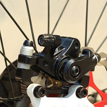 Imagem de Alaaner Pinças de freio a disco mecânicas para bicicleta elétrica universal para bicicleta dianteira e traseira (freio a disco dianteiro (F160 R140))