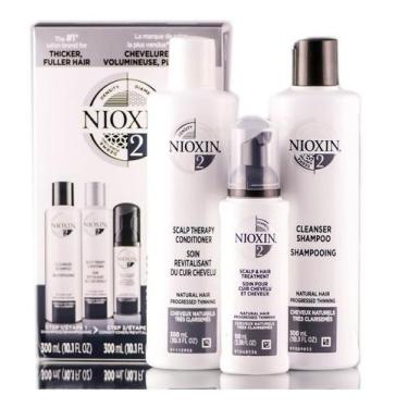 Imagem de Kit Nioxin System 2 Shampoo 300ml + Condicionador 300ml + Leave-In 100
