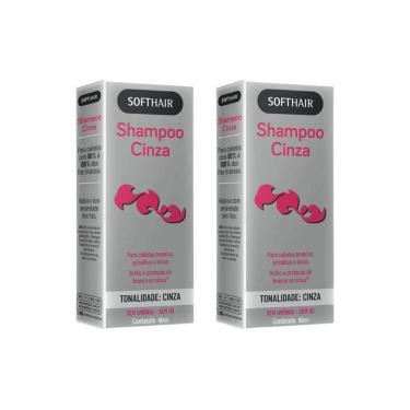 Imagem de Shampoo Soft Hair 60Ml Cinza - Kit Com 2Un