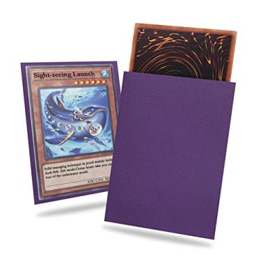 Imagem de Purple Yu-gi-oh Card Sleeve 200 Pack, Japanese Small Card Sleeves Photocard Sleeves 62x89mm, Back Textured Perfect Shuffling, Protect Your Japanese Sized Trading Cards Kpop Photocard Never Tear