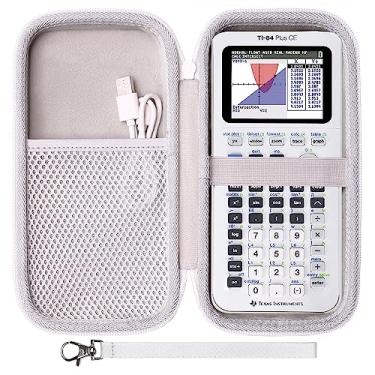 Imagem de LTGEM Capa compatível com Texas Instruments TI-84 Plus CE/TI-84 Plus/TI-Nspire CX II CAS/TI-Nspire CX II/TI-83 Plus/TI-30XIIS/TI-30XS/TI-30Xa/TI-34/TI-36X Pro Calculadora gráfica, branca (apenas capa)