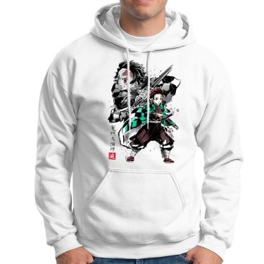 Imagem de Moletom Demon Slayer Masculino Feminino Em Algodão Com Capuz-Unissex