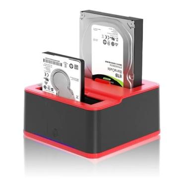 Imagem de Dockstation Vertical Para Hds de 2,5" e 3,5" Entradas USB e Cartões de Memória, Chave Liga Desliga