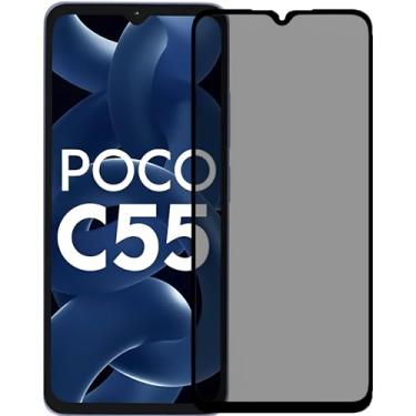 Imagem de Película Privacidade Anti Espionagem Para Poco C55 Tela de 6,71 Polegadas - (Bluepink)
