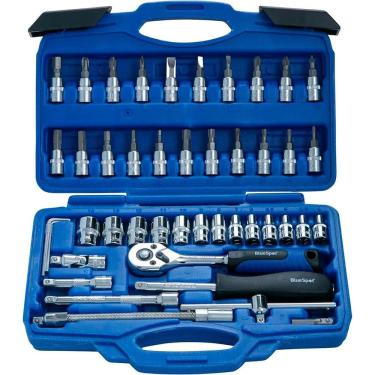 Imagem de Jogo de soquete aço crv 1/4 catraca chave allen