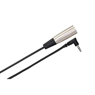 Imagem de Hosa Cabo de microfone TRS XVM-115F XLR3F para ângulo direito de 3,5 mm, comprimento do cabo de 3,5 m, preto