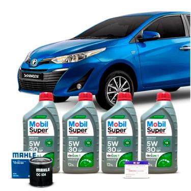 Imagem de Kit Troca de Oleo 5w30 e Filtro Toyota Yaris Sedan 1.5 16V 2018 a 2025