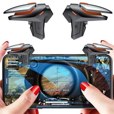 Imagem de Rakizbe PUBG Mobile Game Triggers High Sensitive Shoot Aim Gaming Controller Gamepad Grip Joysticks Buttons, suporta iOS/Android Smartphone