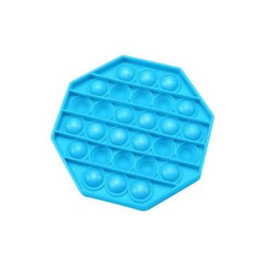 Imagem de Brinquedo Pop It Fura Bolha Octógono Toyng Ref.44043 Azul