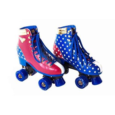 Imagem de Mulher Maravilha 603500 Patins - 35 (P55) Azul/ Vermelho