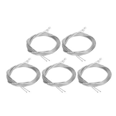 Imagem de Cabo de Câmbio de Bicicletas, Cabo de Câmbio Universal Revestido de Zinco de Aço Inoxidável 2100mm 1.2mm, Fio de Desviador de Bicicletas para Reparo de Acessórios Com 10 Peças
