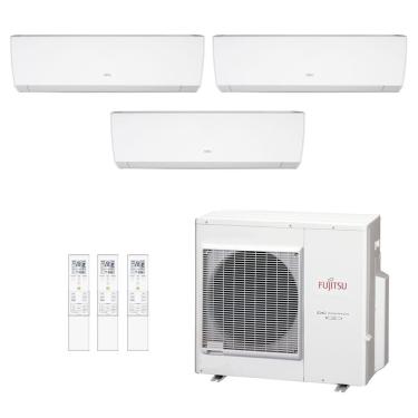 Imagem de Ar-Condicionado Multi Split Inverter Fujitsu 23.000 (2x Evap HW 7.000 + 1x Evap HW 12.000) Quente/Frio 220V