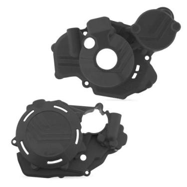 Imagem de Proteção Tampas Laterais Motor Amx Klx 450r 2008 em diante, Preto