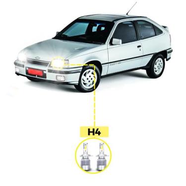 Imagem de Kit Ultra LED Chevrolet Kadett 1989/98 20000 Lúmens 6500k H4 - V10