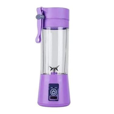 Imagem de Mini Liquidificador Mixer Portátil Processador Shake Juice Cup Usb 380 ml (Lilás)