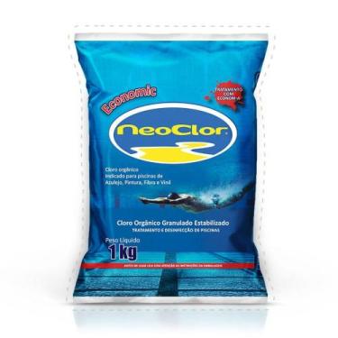 Imagem de Cloro economic neoclor refil 1kg (kit com 4 unidades)