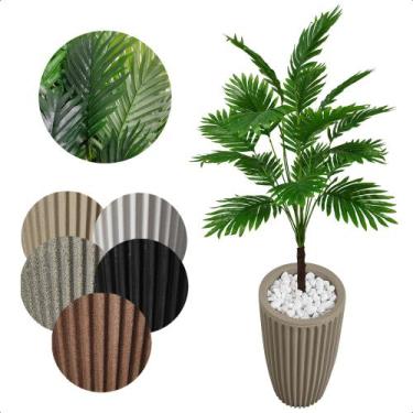Imagem de Coqueiro Artificial Permanente com Vaso Decoração - Flor de Mentirinha