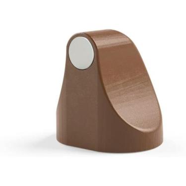 Imagem de Trava Porta Magnético Autoadesivo Fixador  Comfort Door, MARROM