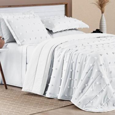 Imagem de Conjunto Cama Casal Queen Size Istambul Colcha Poppy 300 FiosToqueDeSe