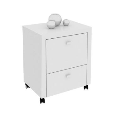 Imagem de Armário para Home Office ME4112 com Rodízios Branco 13 Tecno Mobili, B