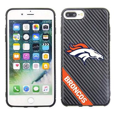 Imagem de Prime Brands Group Capa de celular para Apple iPhone 8 Plus/7 Plus/ 6S Plus/ 6 Plus - licenciado pela NFL Denver Broncos - carbono preto