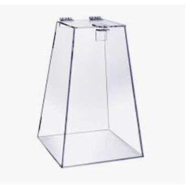 Imagem de Urna Piramide 30X30X70 cm  p/ 5200 cupons acrilico 3MM - Iacrilicos