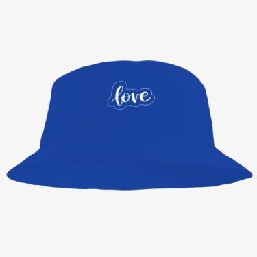 Imagem de Boné Chapéu Bucket Hat Estampado Love - MP Moda Masculina, Único, Azul