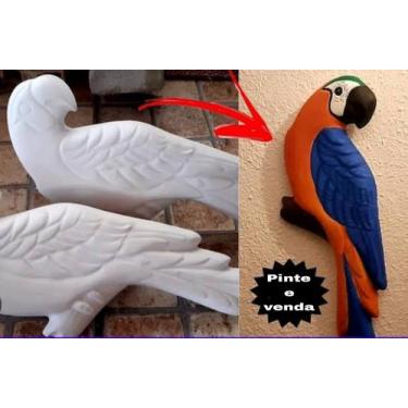 Imagem de Arara de gesso para parede - Chris Flores 