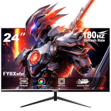 Imagem de Monitor Gamer FYHXele, 24 Polegadas | 180Hz | IPS | Full HD | 1ms | FreeSync/G-Sync | HDMI/DP VESA