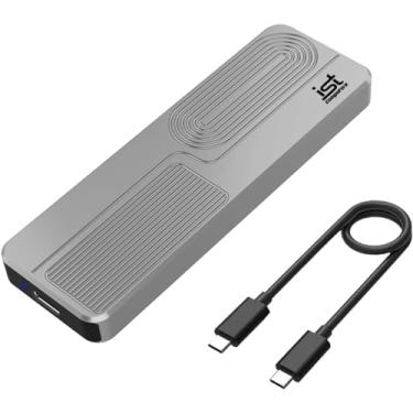 Imagem de SSD portátil de ultra velocidade de 256 GB (PCIe NVMe 4.0, USB-C 3.1 Gen2 tipo C, até 1050 MB/s, apenas 80 ml, construído com Kingston, Micron, Crucial) disco rígido externo para iPhone 15, PC, Mac,