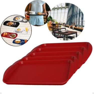 Imagem de Kit com 50 Bandejas Multiuso Retangular 44x30,7 cm Resistente Restaura