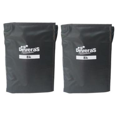 Imagem de Par Tornozeleira de Peso 8 kg - Par de Caneleiras de Peso 8kg - Devera
