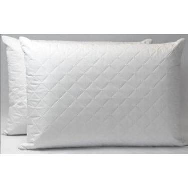 Imagem de 2 Porta Travesseiro Impermeável 70 x 50 cm - pinta e borda enxovais,  