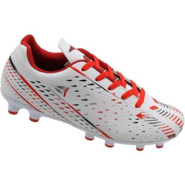 Imagem de Chuteira de Campo Masculina Winner Texturizada Tricolor , Branco, 39