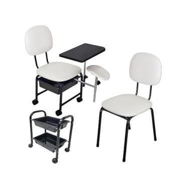 Imagem de Kit Cirandinha com Carrinho e Cadeira Cliente - FOR-TY, BRANCO