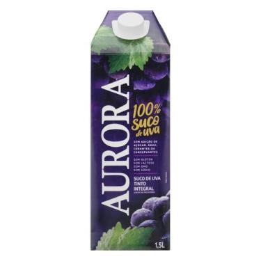 Imagem de Suco de Uva Aurora Tinto Integral Tetra Pak 1,5L