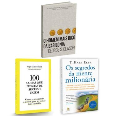Imagem de Kit 3livros, 100 Coisas Que Pessoas de Sucesso Fazem + O Homem Mais Ri