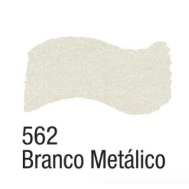 Imagem de Tinta Metal Colors Acrílica Metálica 37ml - Acrilex 562 - Branco, BRAN