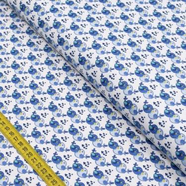 Imagem de Tecido Estampado para Patchwork - Birdies : Blue Brothers Bird (0,50x1